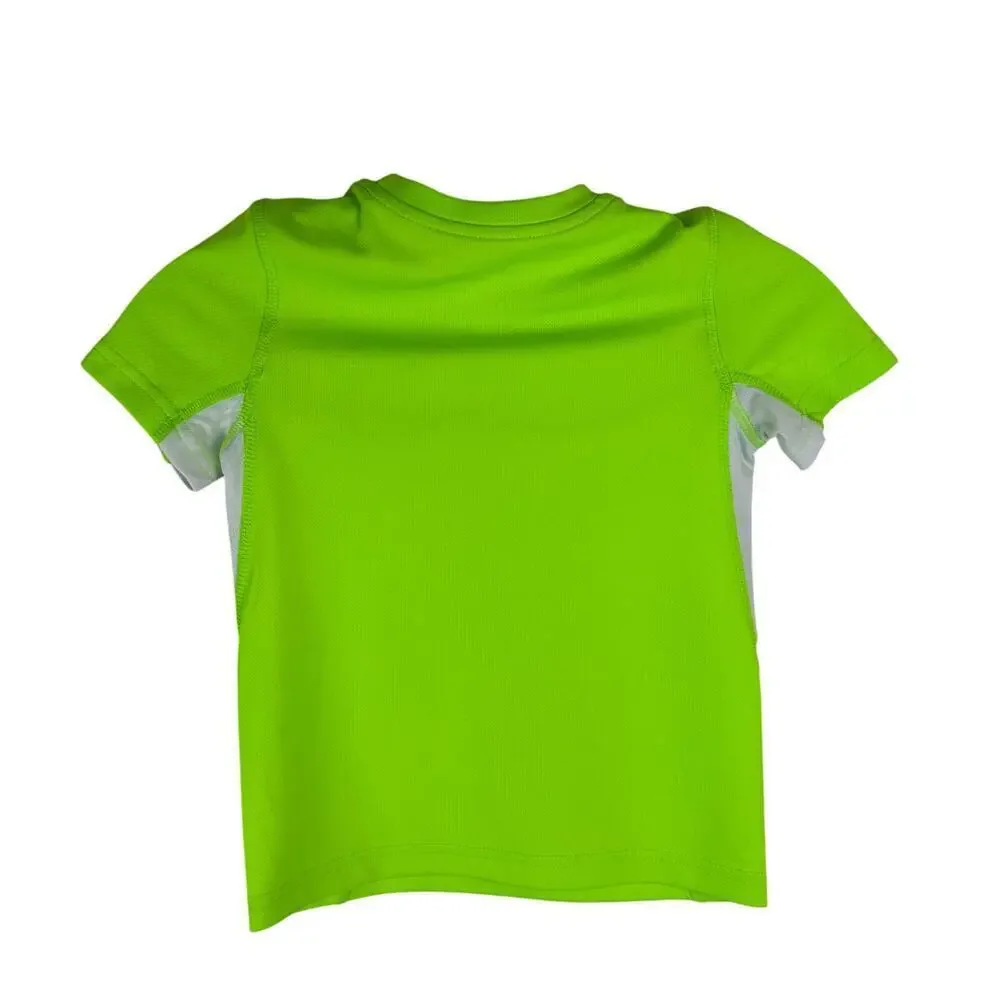 ZeroXposur Youth Rash Guard‎ Swim Shirt Sun Top Size 4 Neon Green UPF 50+